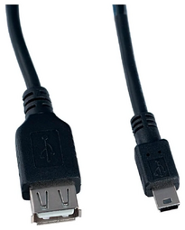 PERFEO U4201 USB2.0 A розетка - MINI USB 5P вилка 0.5м кабель