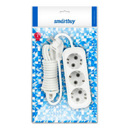 SMARTBUY SBE-16-3-02-Z 3 гнз  2,0 м 16А/3.5кВт удлинитель электрический с заземлением