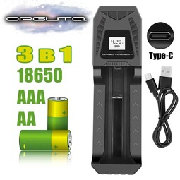 ОРБИТА OT-APZ18 18650 АА ААА Type-C зарядное устройство