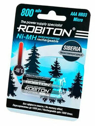 ROBITON HR03/AAA Siberia 800mAh 1.2V Ni-Mh (2шт) аккумулятор