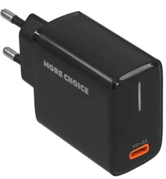 MORE CHOICE NC60 USB-C 3.0A PD 20W  Black сетевое ЗУ
