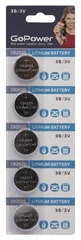 GoPOWER CR2025 3V Lithium элемент питания