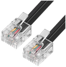 ALENCOM 73-004 3м Black шнур телефонный