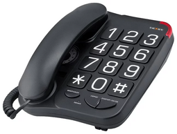 TEXET TX-201 черный телефон проводной