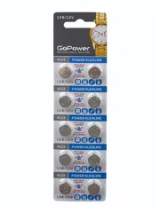 GoPOWER AG13/LR1154/LR44/357A/А76 Power Alkaline элемент питания