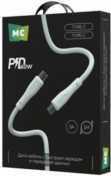 MORE CHOICE K60aa 3.0A PD 60W  Type-C Type-C 1м  White кабель