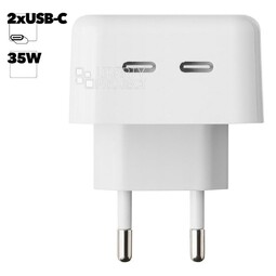MHJE3ZM/A 2Type-C 3.0A White Q50W PD50W сетевое ЗУ