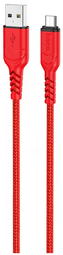 HOCO X59 Victory USB-microUSB 1.0м Red для зарядки и передачи данных кабель
