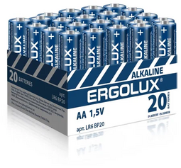 ERGOLUX AA LR6 Alkaline 1.5V элементы питания