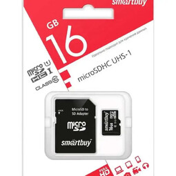 SMARTBUY microSDHC UHS-1 16GB (SB16GBSDCL10-01) Class10 карта памяти