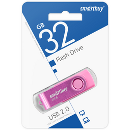 SMARTBUY 32Gb Twist Pink  SB032GB2TWP накопитель