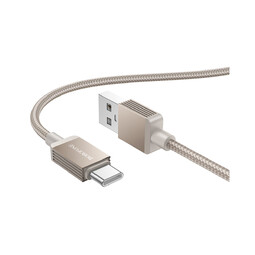 BOROFONE BX120 Placer USB-Type-C 1.0м Gold  для зарядки и передачи данных кабель