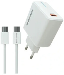 MORE CHOICE NC60a 1USB-C 3.0A PD 20W кабель Type-C White сетевое ЗУ