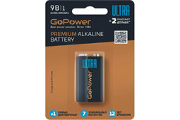 GoPOWER 6LR61 Ultra Premium Alkaline элемент питания