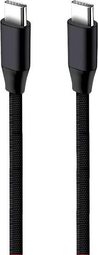 AKSBERRY X163 Nylon silk 60W 1m Type-C to Type-C Black кабель