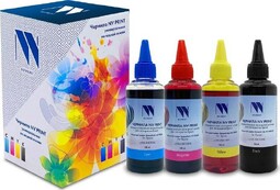 NV PRINT NV-INK100-4 для EPSON 4*100ml (C3455) чернила универсальные на водной основе
