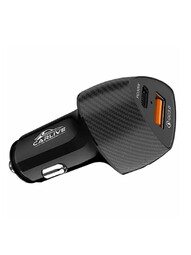 CARLIVE CR34 USB+Type-C 30W PD+QC3.0 (S351) White автомобильное ЗУ