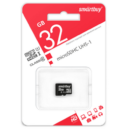SMARTBUY microSDHC UHS-1 32GB (SB32GBSDCL10-00) Class10 карта памяти