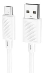 HOCO X88 Gratified USB-microUSB 1.0м White для зарядки и передачи данных кабель