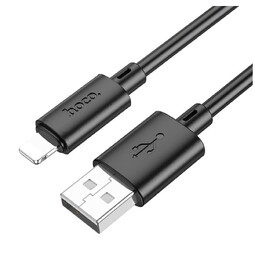 HOCO X88 Gratified USB-Lightning 1.0м для зарядки и передачи данных чёрный кабель
