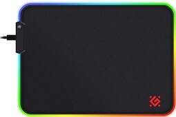 DEFENDER Black L LIGHT (50008) резина + ткань коврик с подсветкой