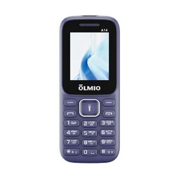 OLMIO A14 600мАч/1.77"/фонарь (синий) мобильный телефон