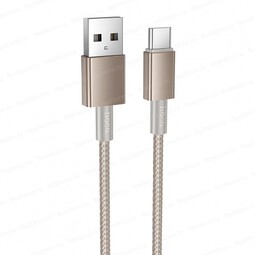 HOCO X119 USB-Type-C 3А 1м Gold нейлон кабель