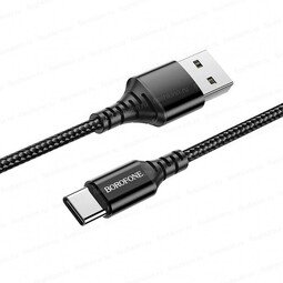BOROFONE BX32 USB-Type-C 3.0А 1м черный нейлон кабель