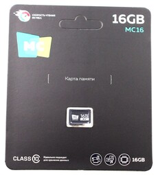 MC MC16 16Gb черный карта памяти