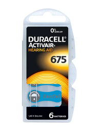 DURACELL 675 PR44 (6шт.) элемент питания для слухового аппарата